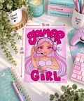 Print Gamer Girl de 15 por 21 centímetros