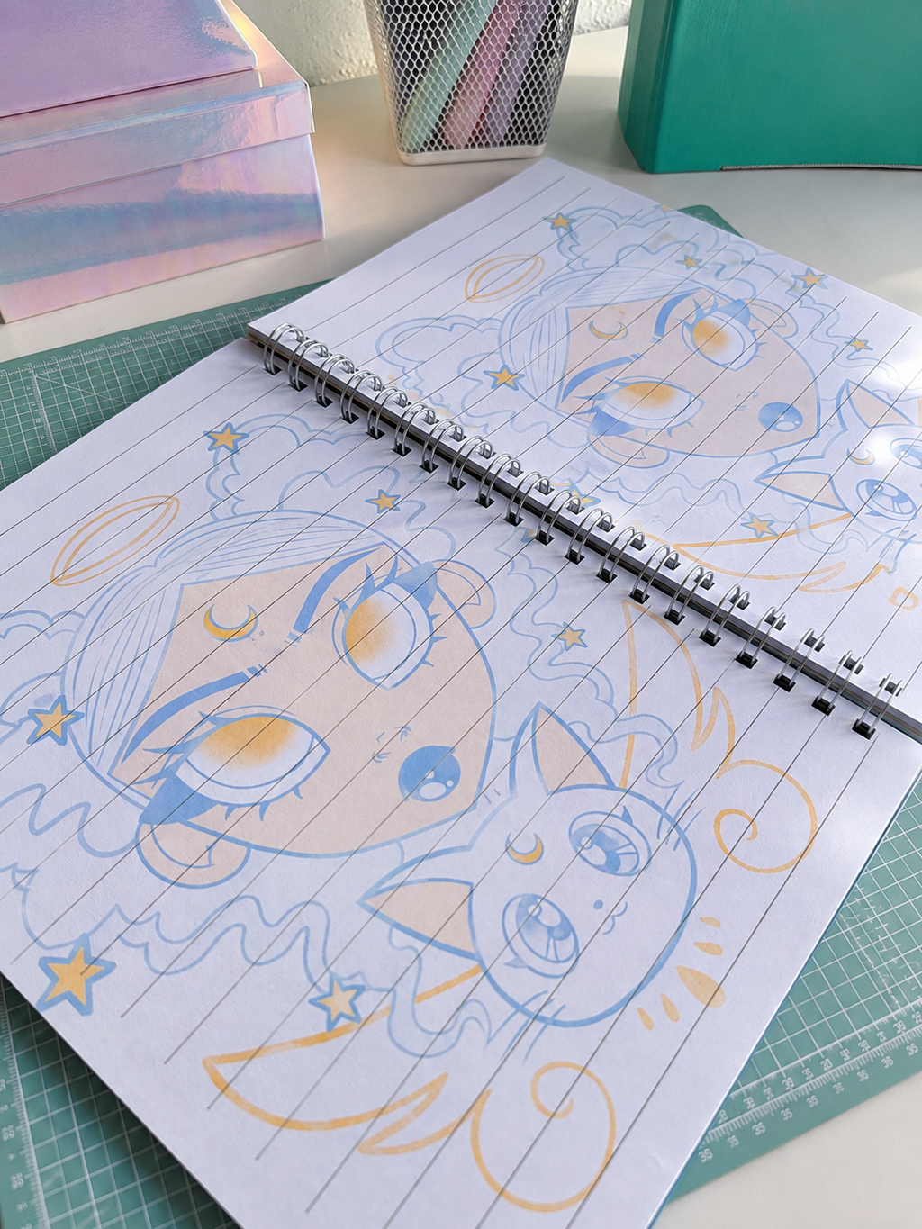 Cuaderno Organizador A4 Celestial